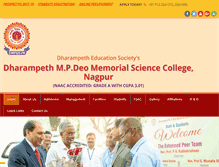 Tablet Screenshot of dharampethscience.com